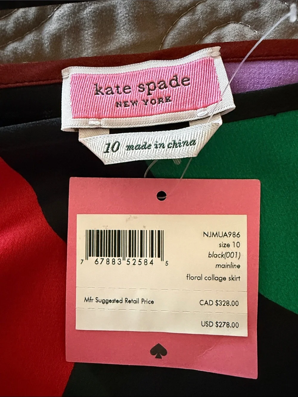 KATE SPADE Floral Collage Skirt (NWT)